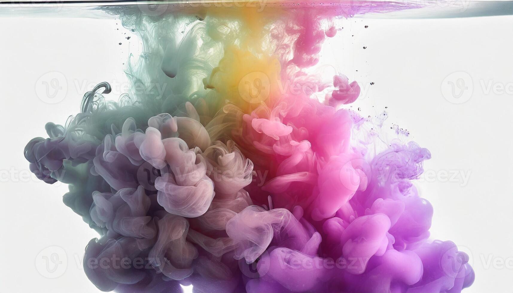 Colourful smoke background, art, magic explosion photo