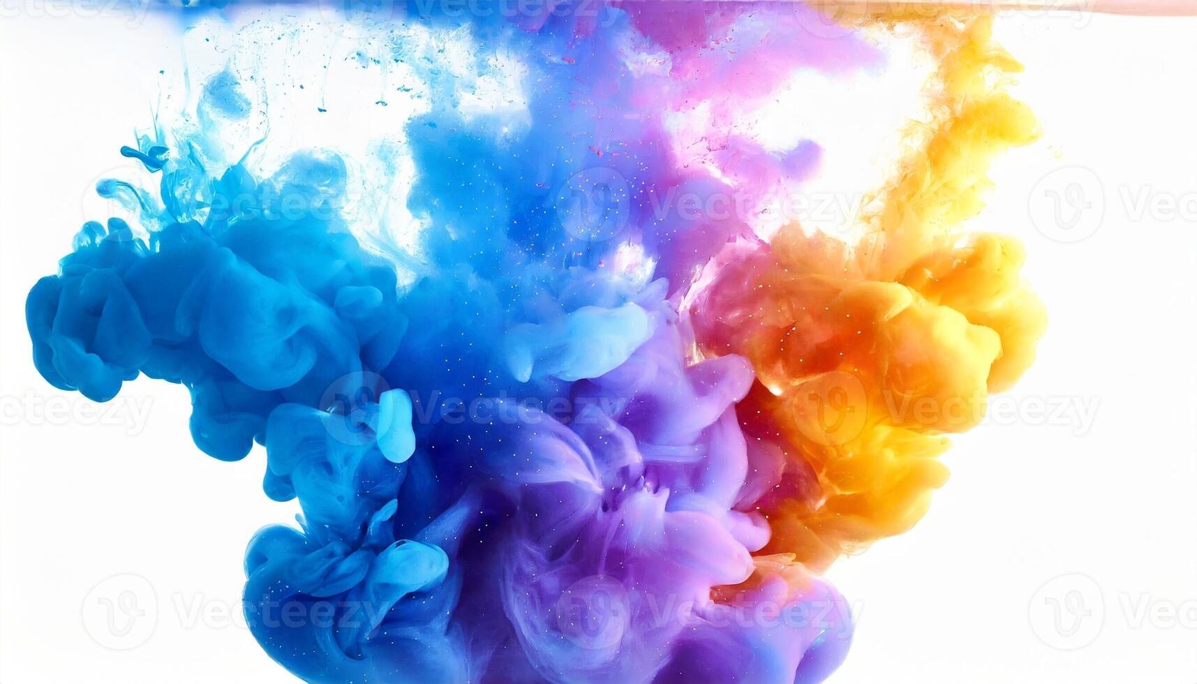 Colourful smoke background, art, magic explosion photo