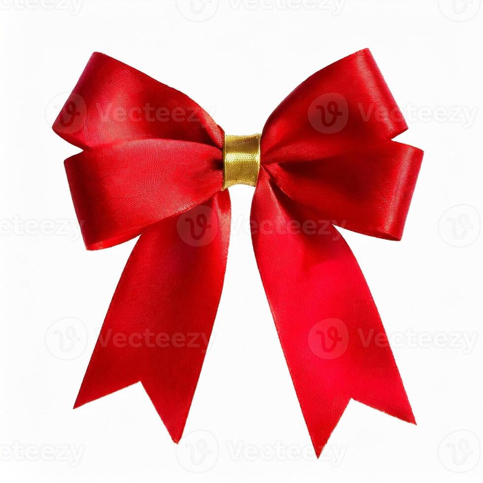 red ribbon bow photo