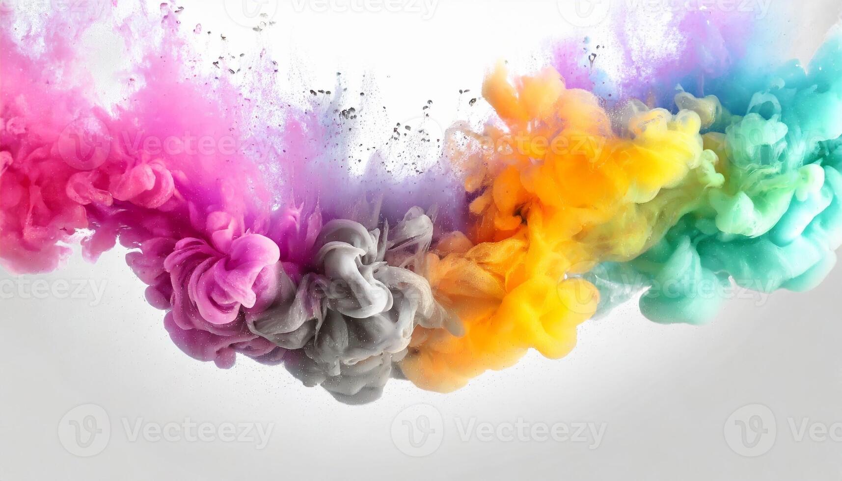 Colourful smoke background, art, magic explosion photo