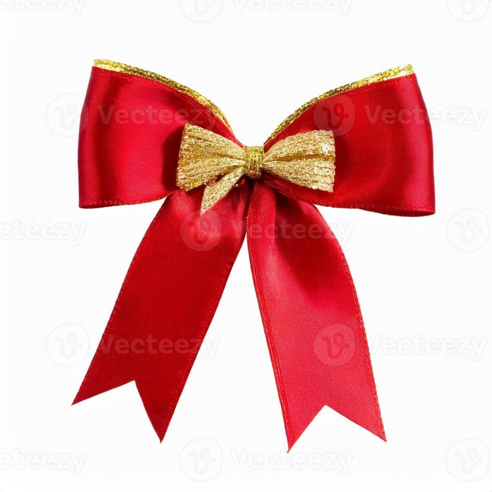 red ribbon bow photo