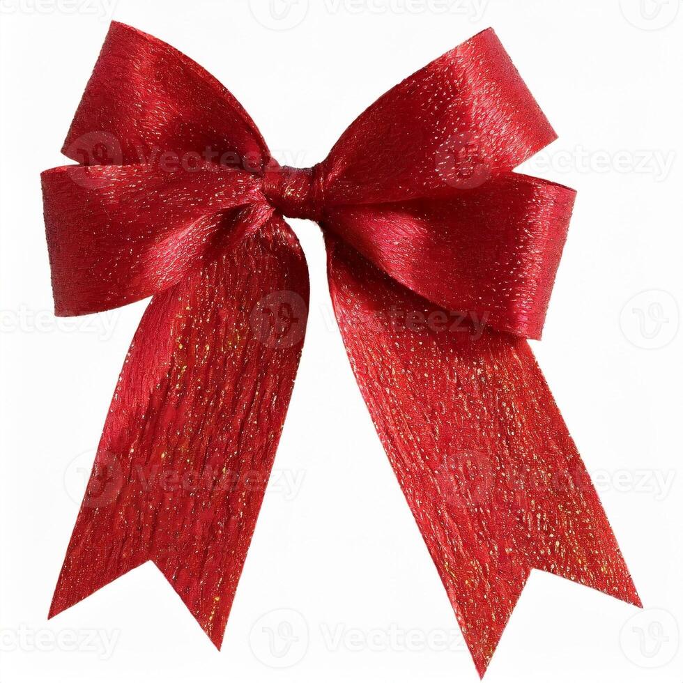 red ribbon bow photo