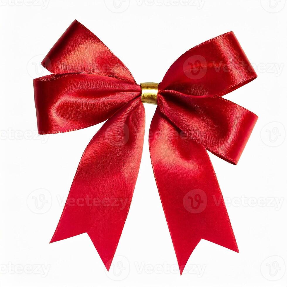 red ribbon bow photo