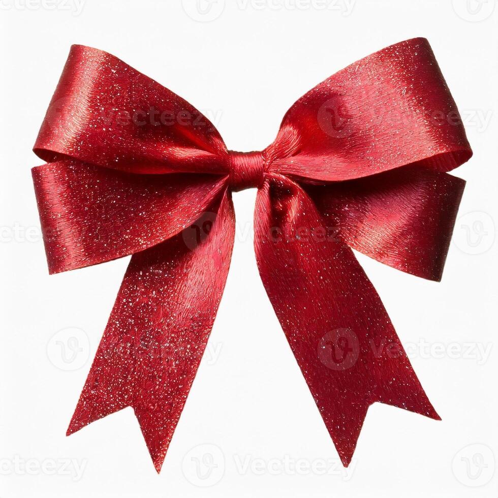 red ribbon bow photo