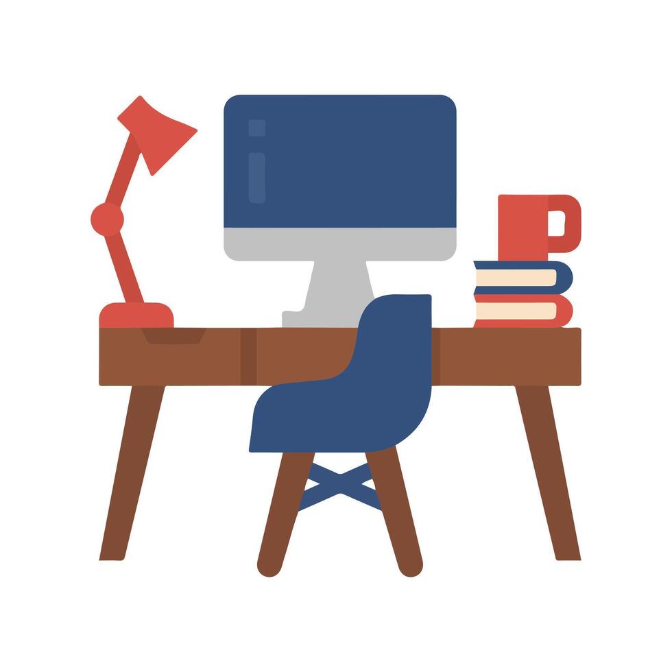 Workspace Wonders Essentials Chairs, Tables, Computers vector