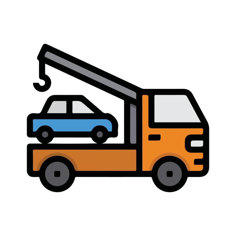 Truck illustration isolated on a white background. vector