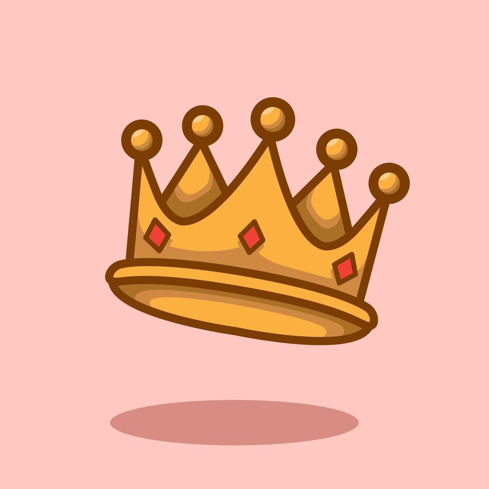 ilustración corona rey. diseño corona reina. corona Rey o reina diseño ilustración y icono para sitio web, digital y impresión vector