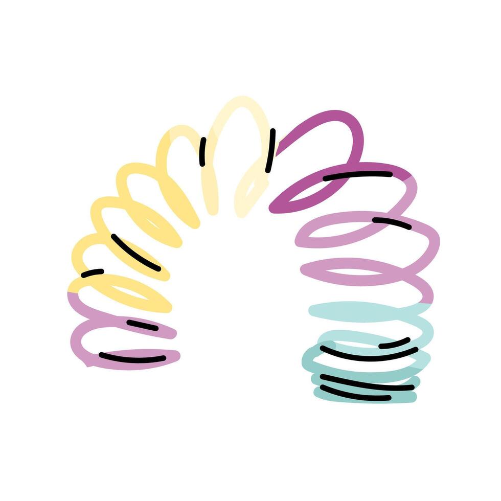 90s retro element rainbow game or 80s, or y2k element, retro design vector