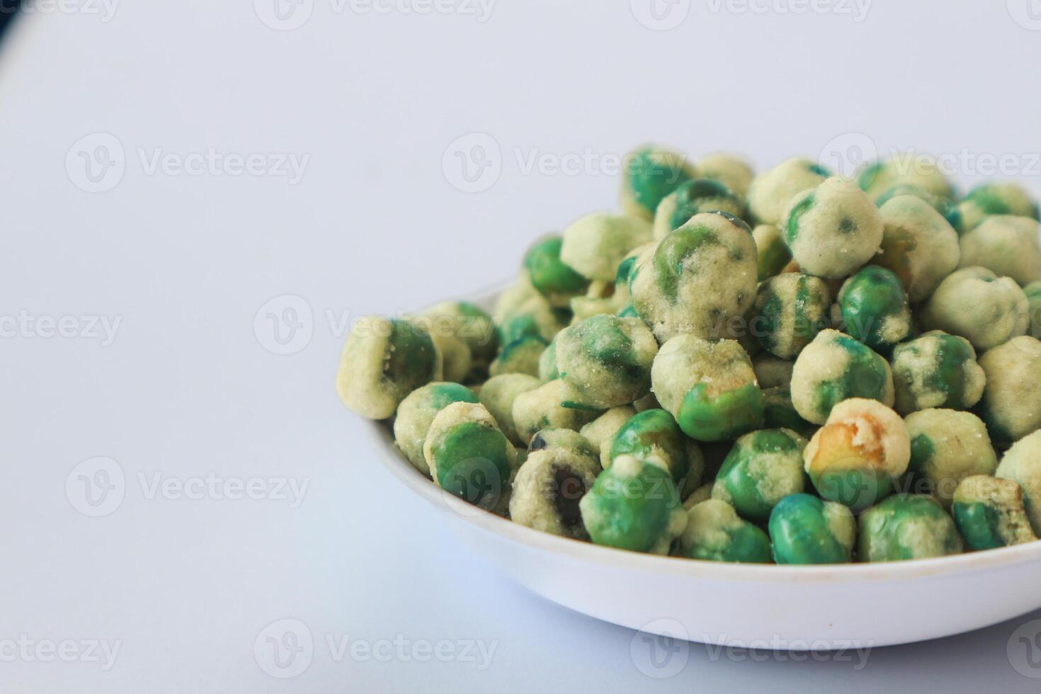 Indonesian snack called flour fried peas. photo