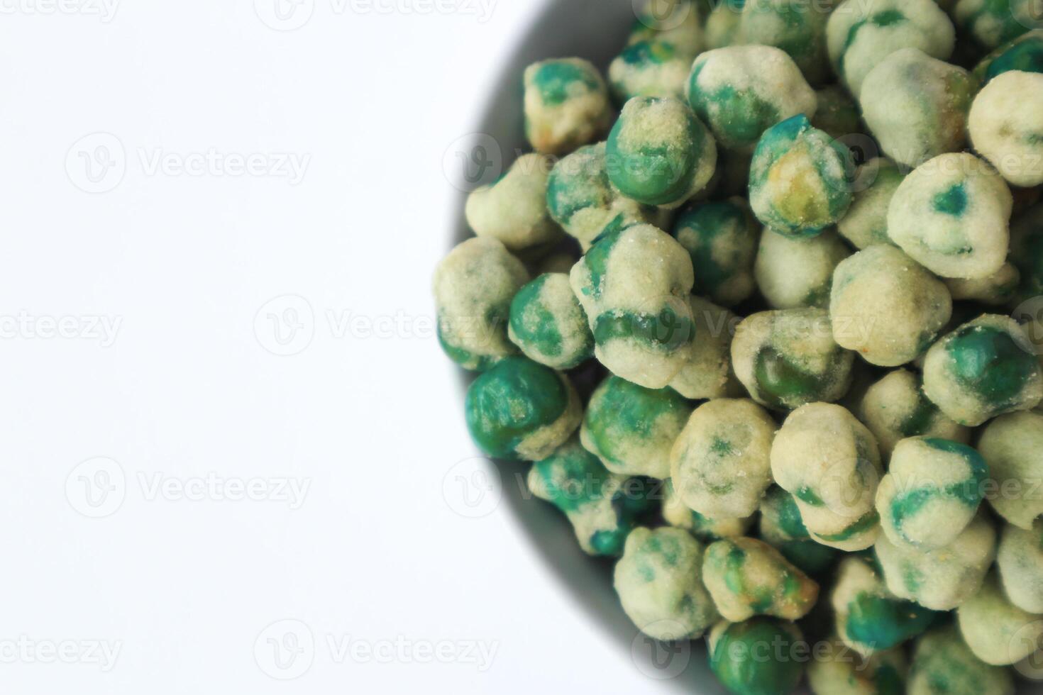 Indonesian snack called flour fried peas. photo