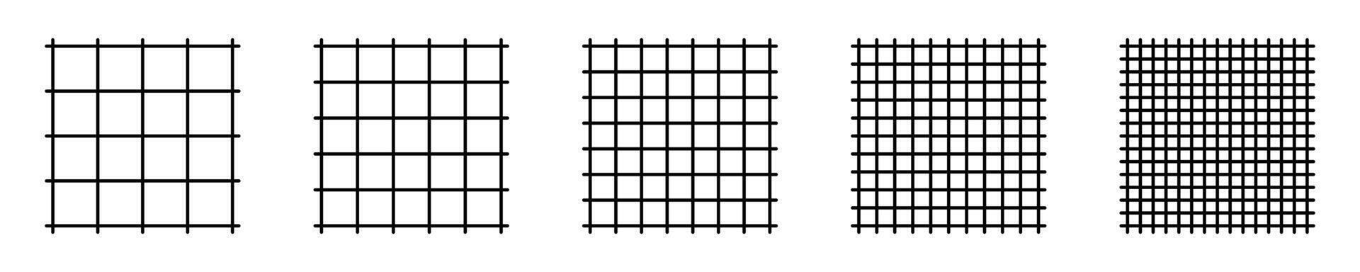 Square grid icons. Grid icons. vector