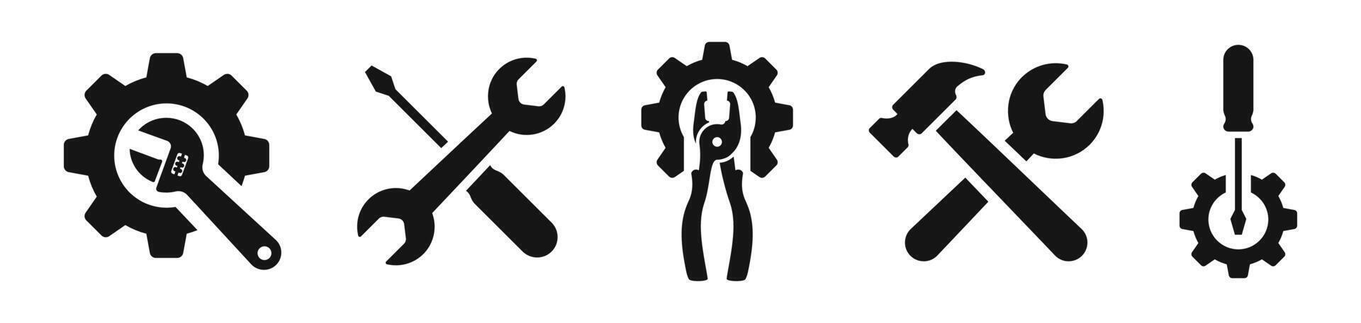 Tool icon set. Working tools. Tool kit icons. Working Tools icons vector