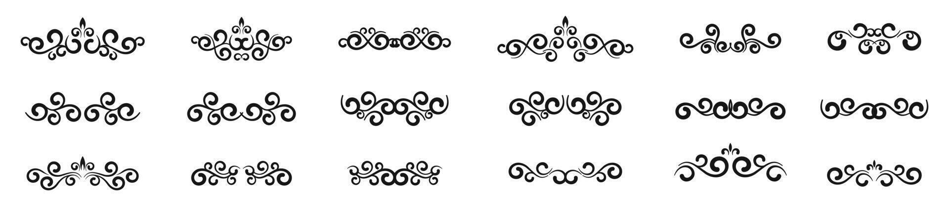 Ornamental design elements. Decorative elements collection. vector