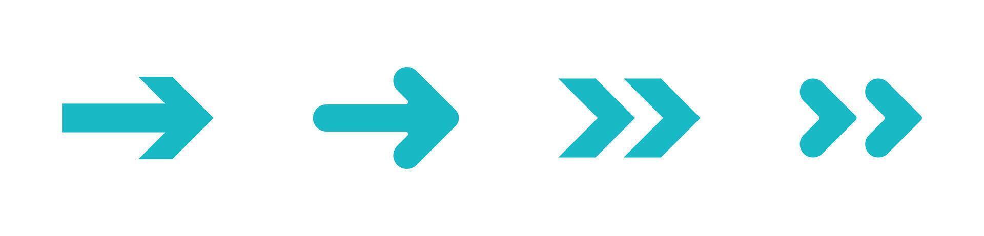 Arrows set. arrow icons. arrow collection. vector