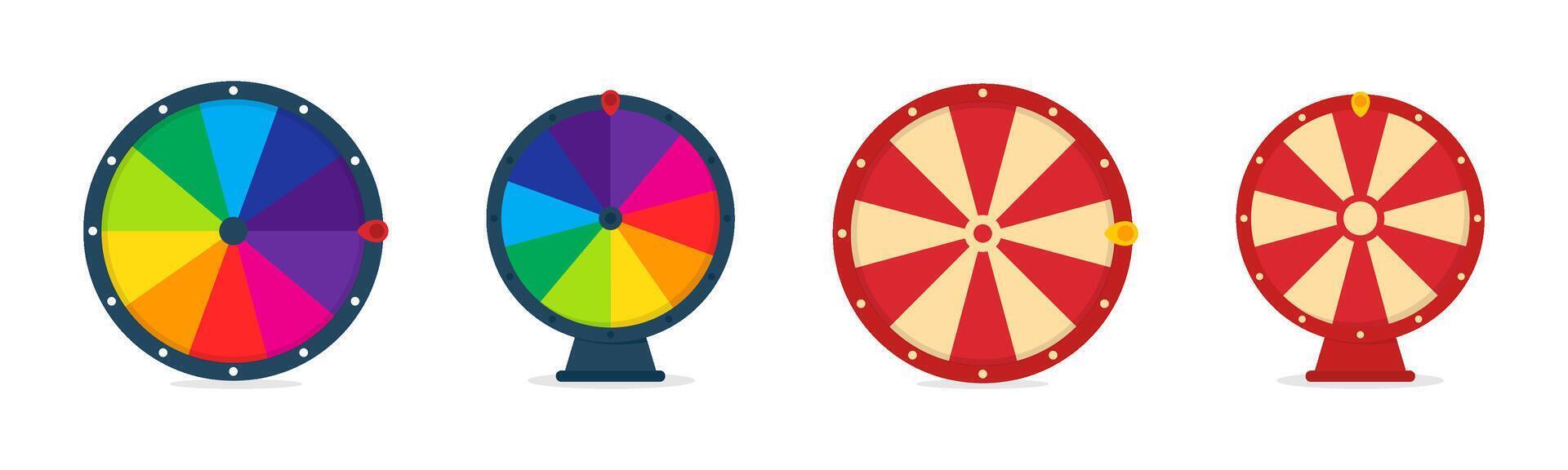 Wheel of fortune. Wheel of fortune illustration. Fortune wheel vector