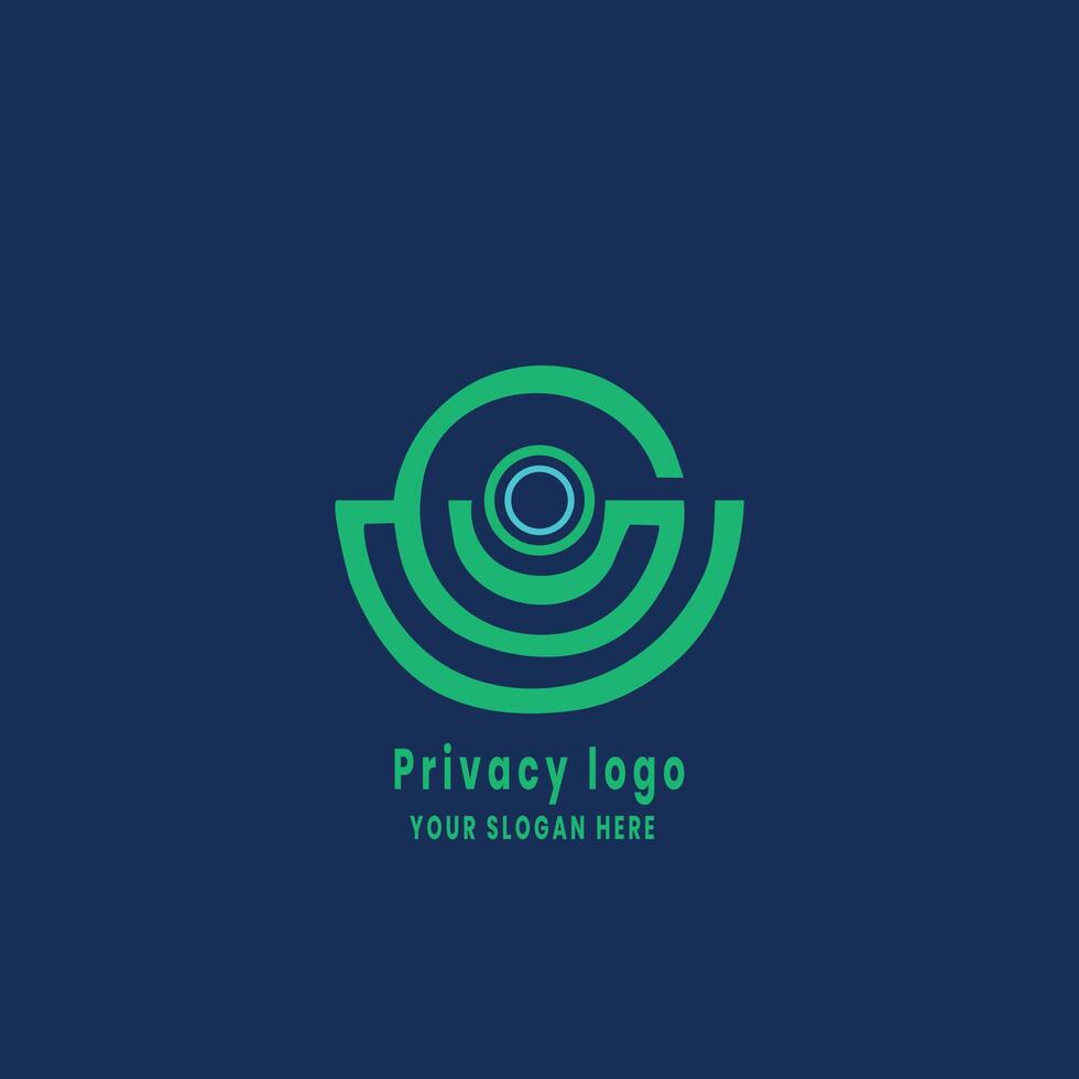 privacy logo design vector