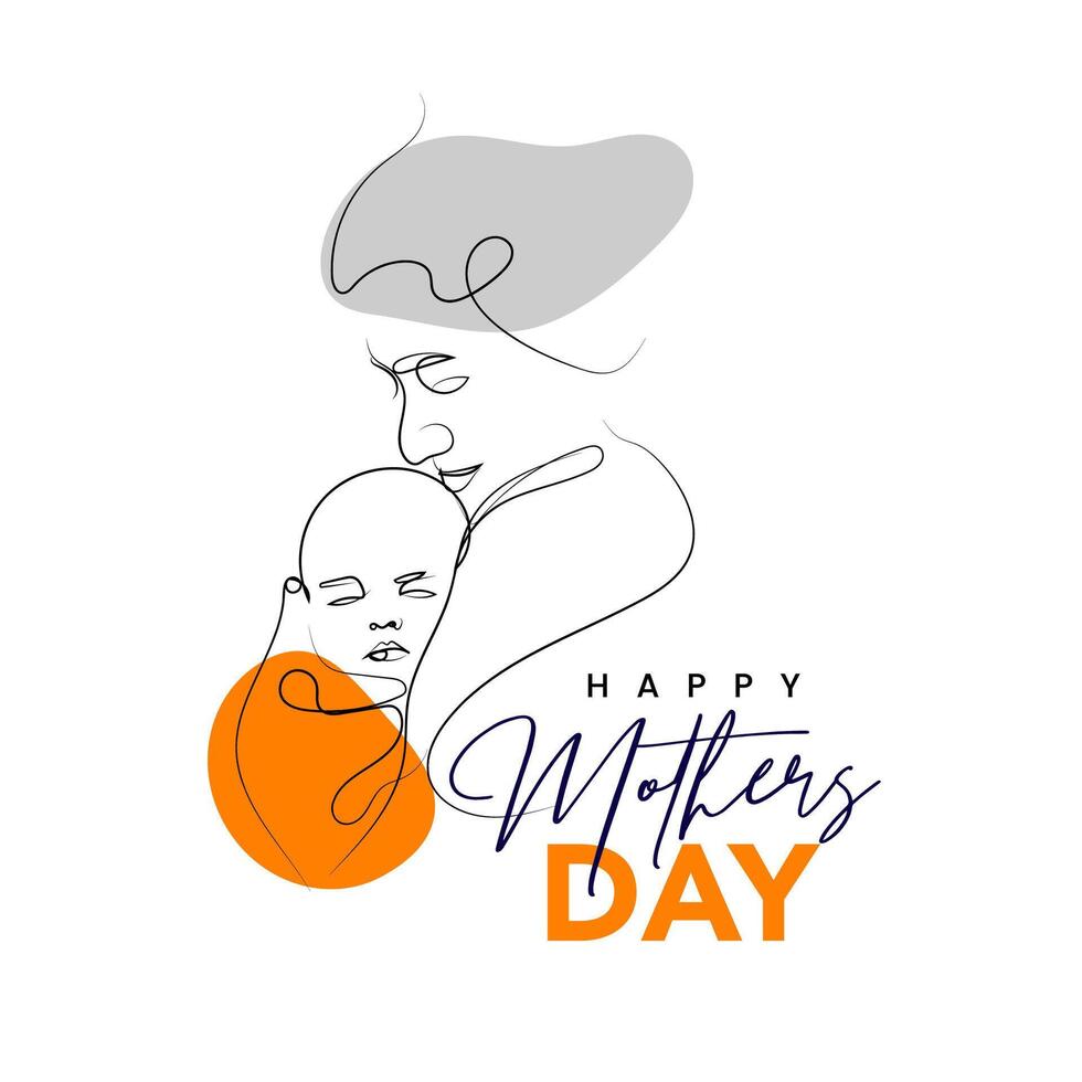 Happy mothers day send love message to the best mom vector