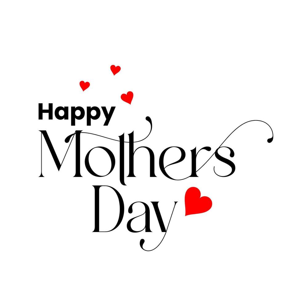 Happy mothers day send love message to the best mom vector