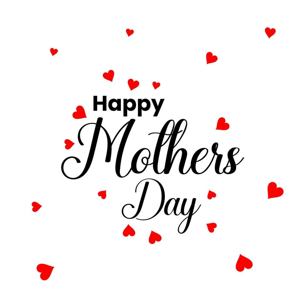 Happy mothers day send love message to the best mom vector