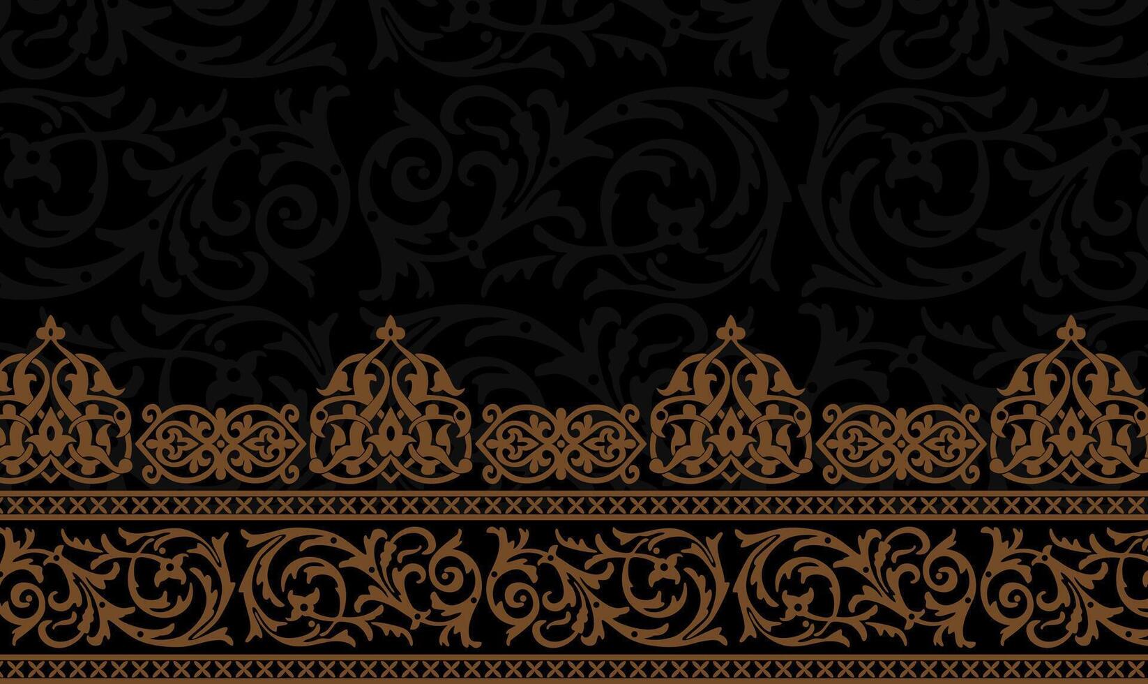 negro diseño batik tradicional antecedentes vector