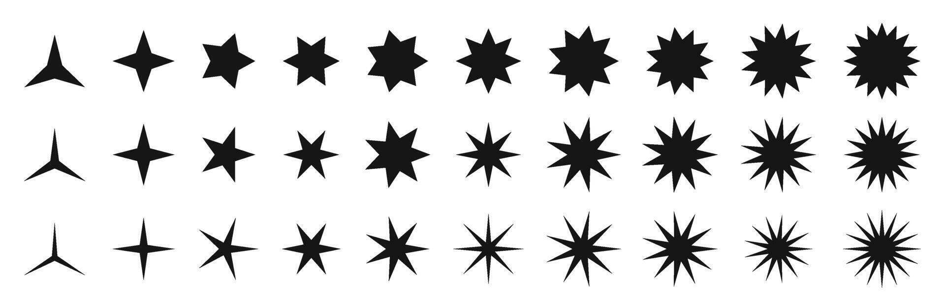 Stars collection. Star icons. Set of Stars. Star icon. Stars shine sparkles vector