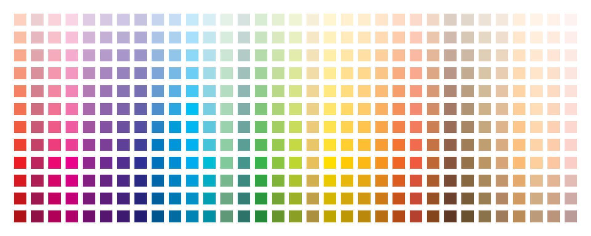 Color palette. Colour shades. Trendy flat color template vector