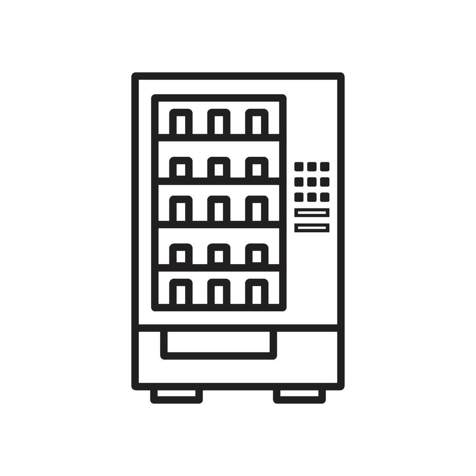 vending machine icon logo vector