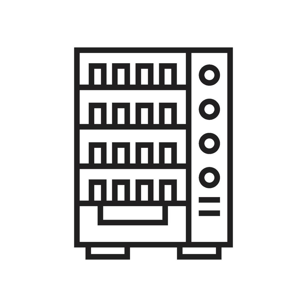 vending machine icon logo vector