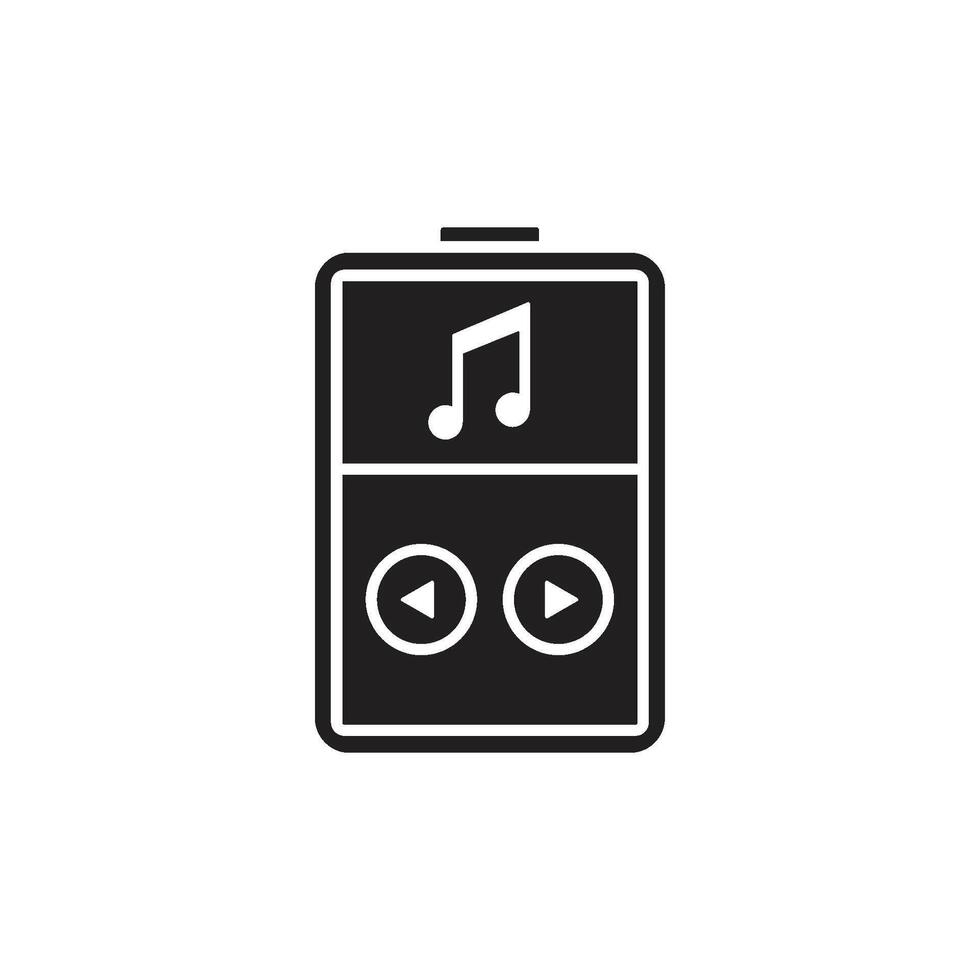 mp3 player icon logo vector