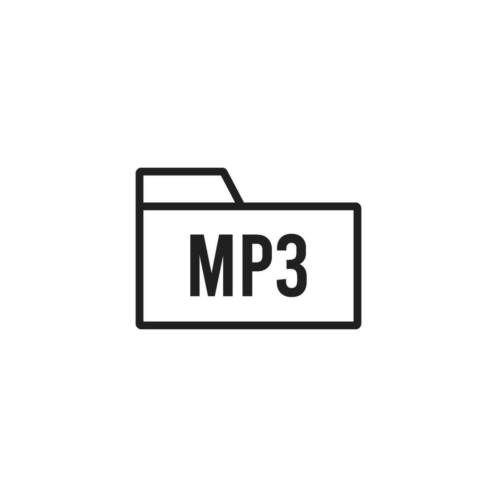 mp3 jugador icono logo vector