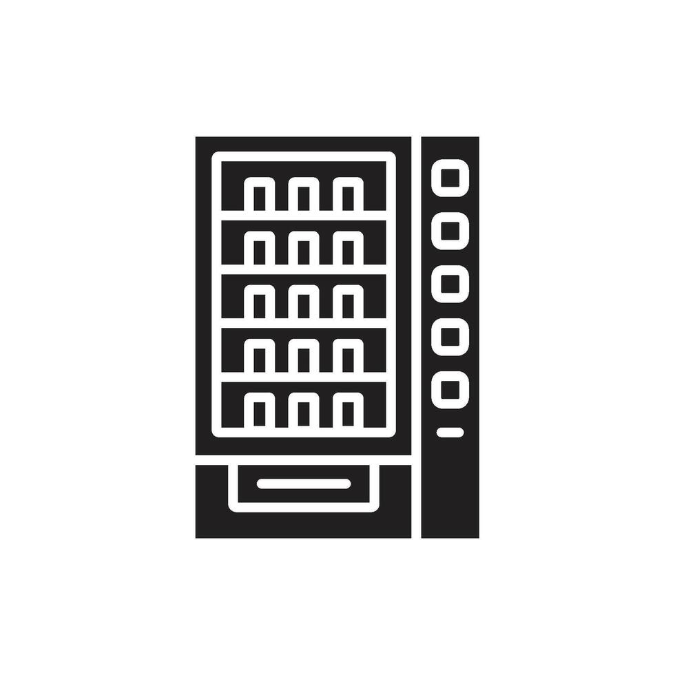 vending machine icon logo vector