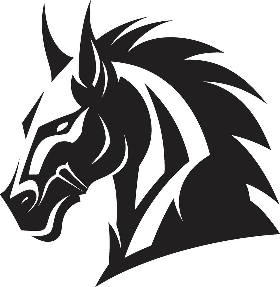 Wild West Whirlwind Galloping Horse Emblem Equine Elegance of Graceful Horse vector