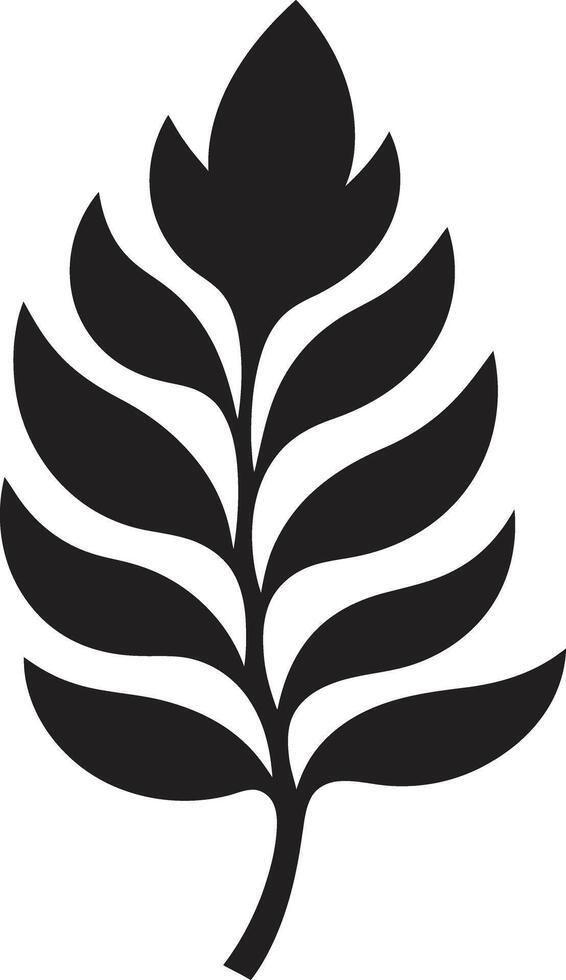 Verdant Visions of Leaf Silhouette Radiant Leaves Leaf Silhouette Emblem in vector