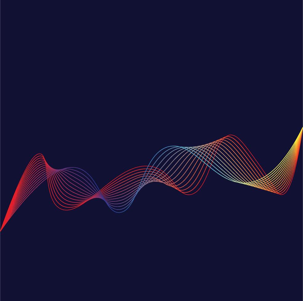 Abstract Wave Background vector