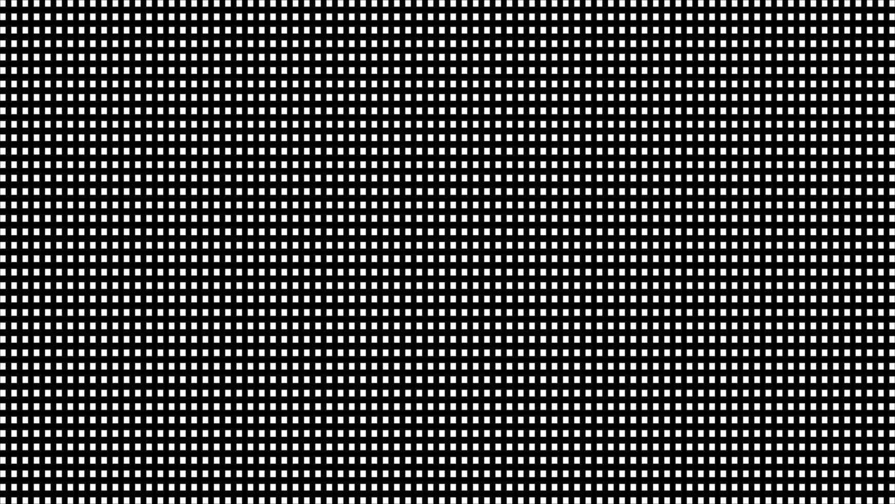 Black and white grid pattern. Monochromatic square grid. Perfectly aligned squares in repeatable pattern. Simple design. Geometric background, digital wallpaper. Optical illusion. Rhythm and balance vector