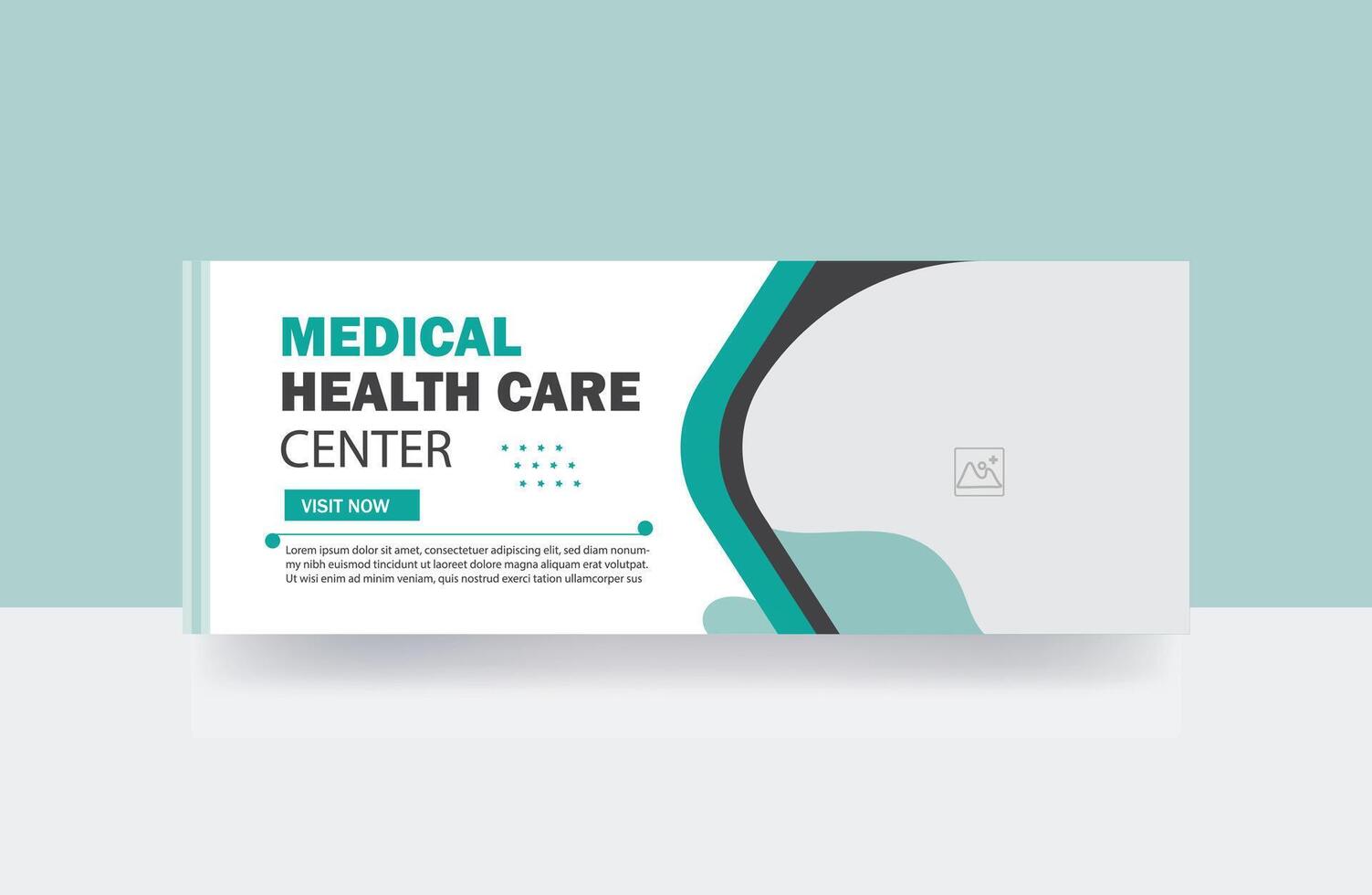Medical Healthcare center cover banner design backgrounds template vector
