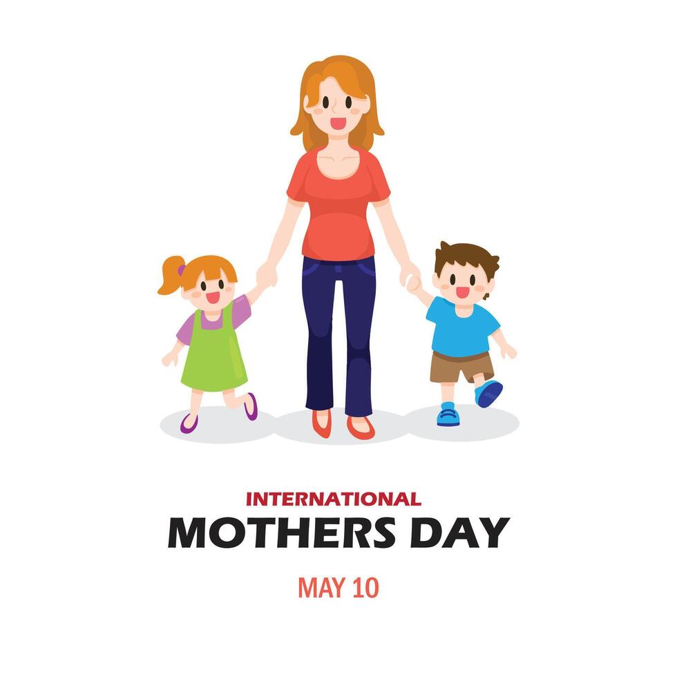 International mothers day template vector