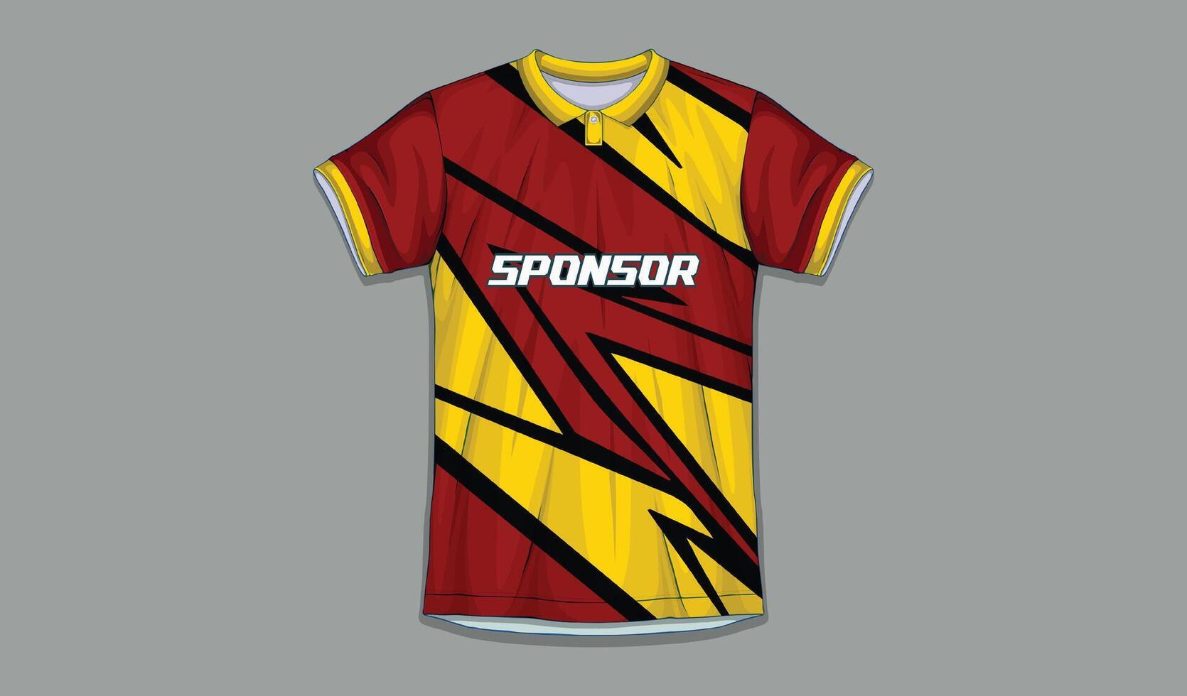 Sublimation Sports Apparel Designs Professional Football Shirt Templates vector