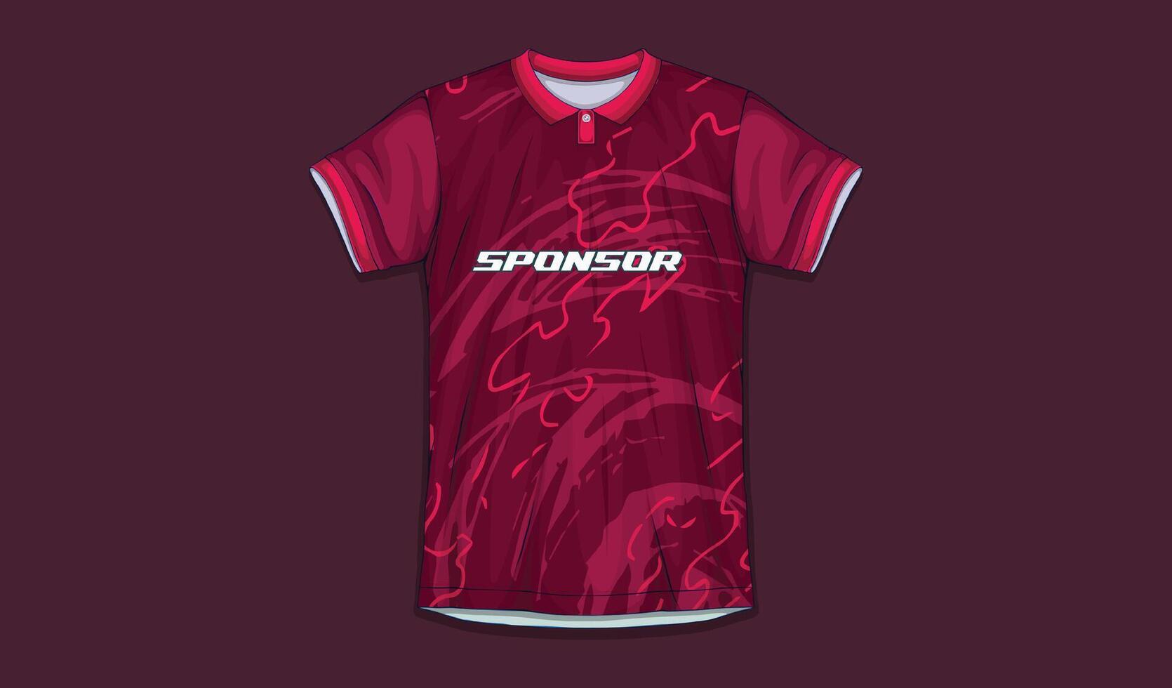 Sublimation Sports Apparel Designs Professional Football Shirt Templates vector