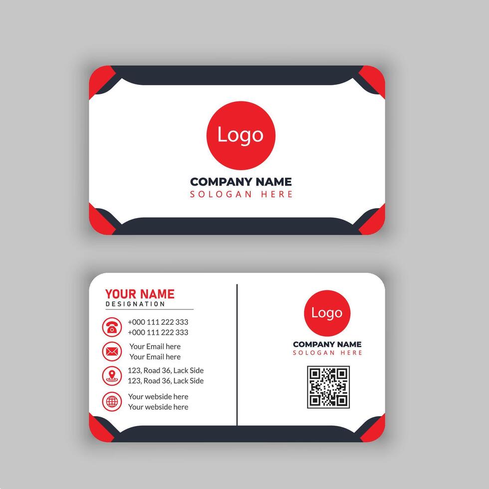 Creative modern professional business card template design vector