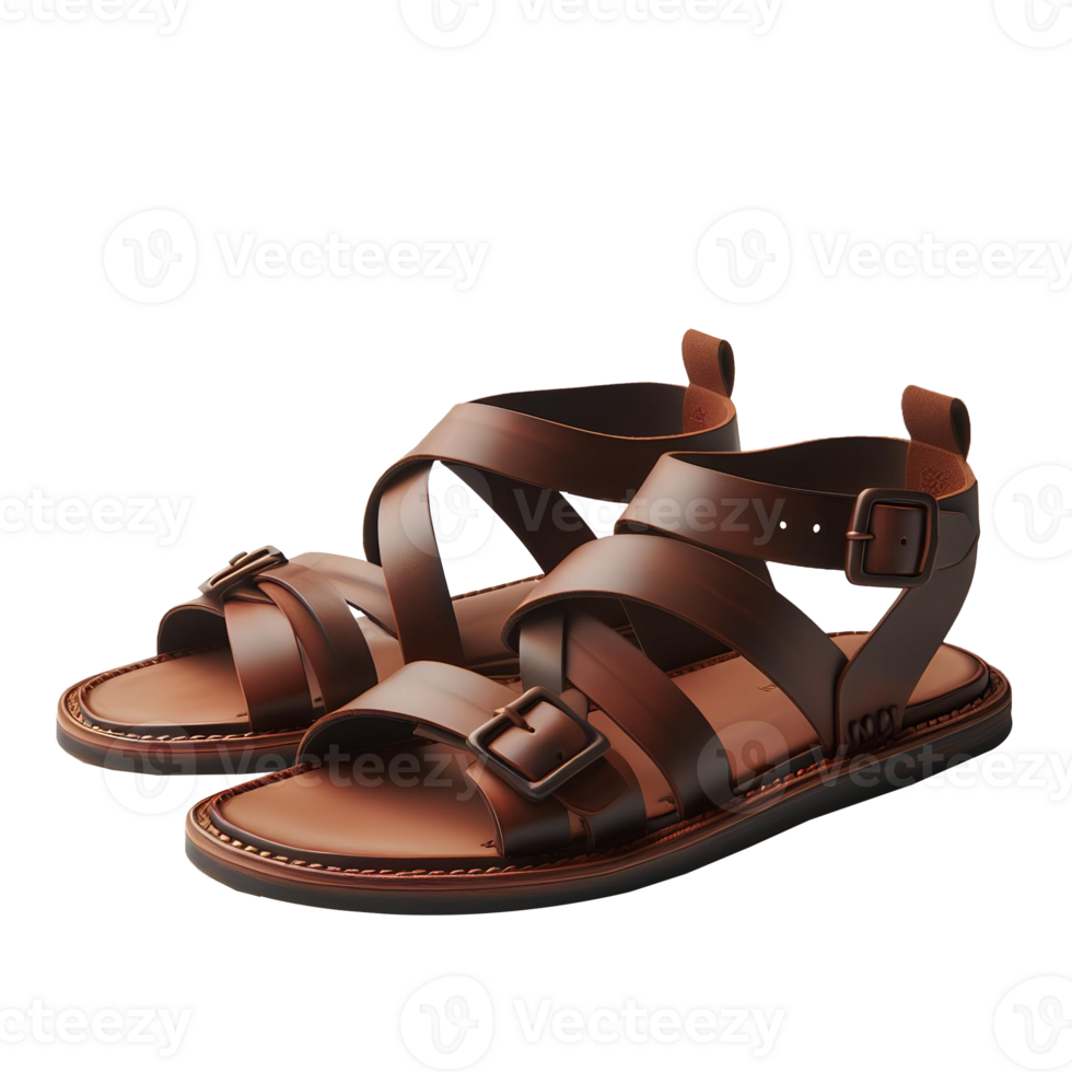 Men's sandal isolated on transparent background png