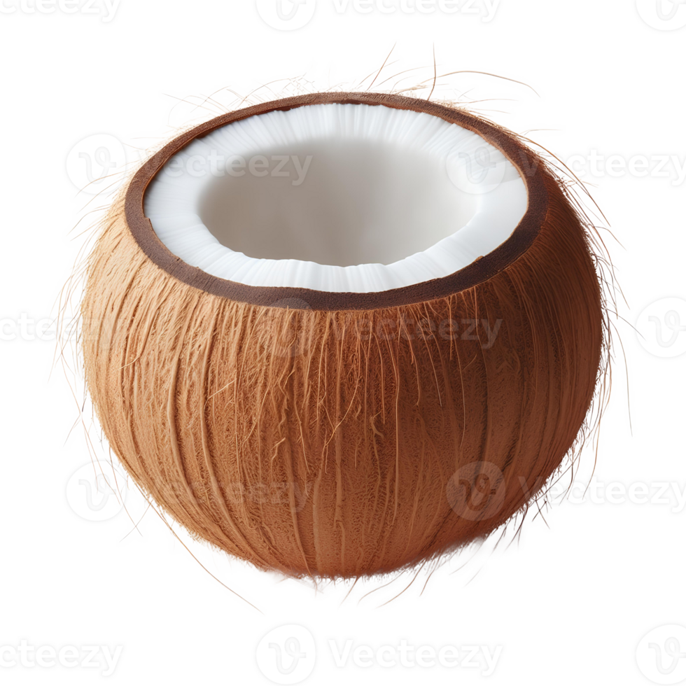 Coconut isolated on transparent background png
