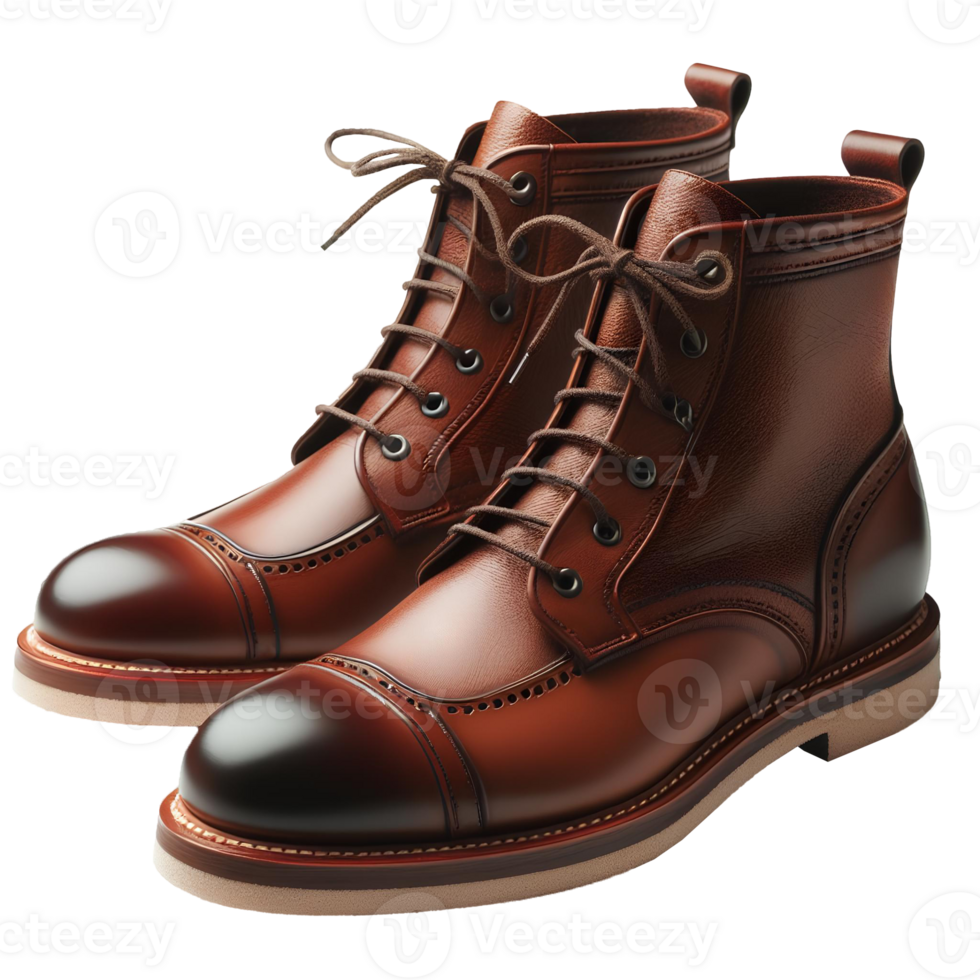 Leather shoes isolated on transparent background png