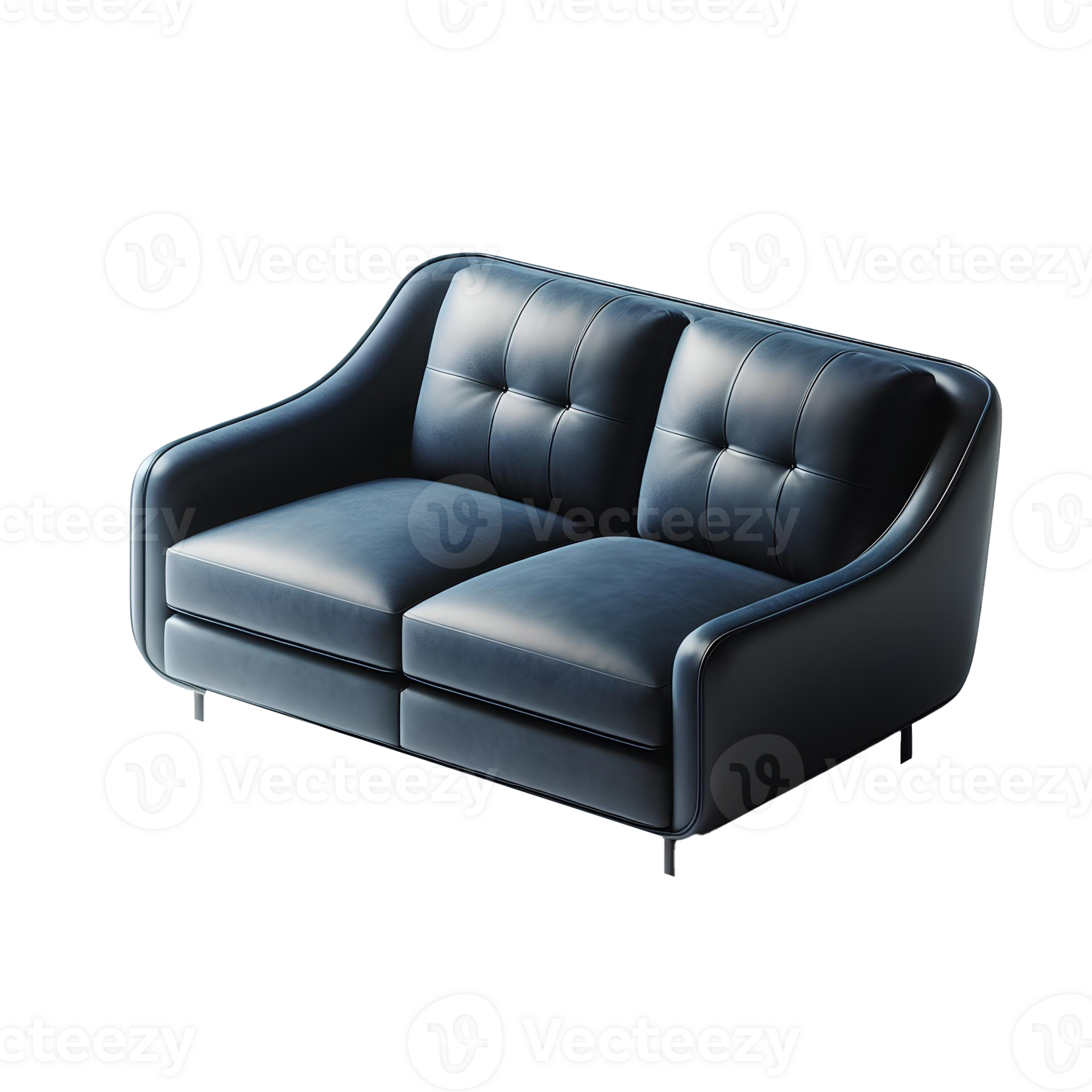 Leather couch isolated on transparent background 44314034 PNG