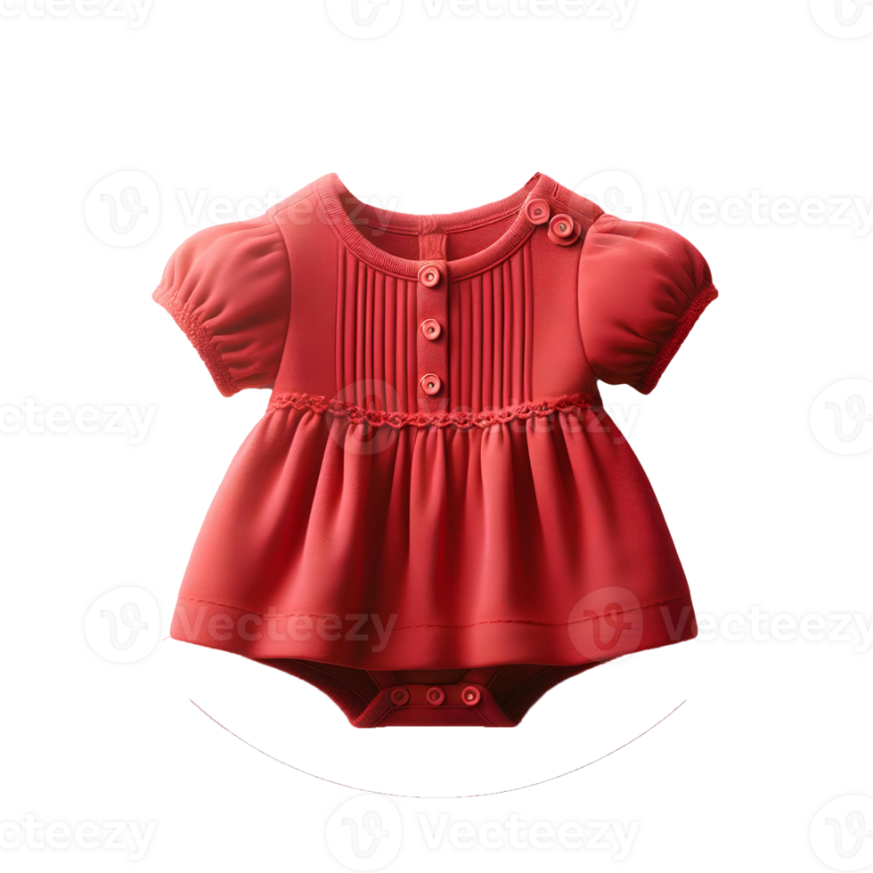 Baby girl dress isolated on transparent background png