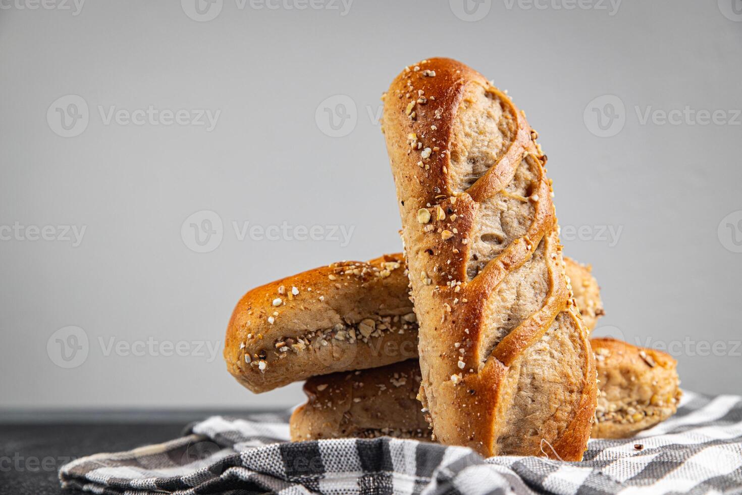 milk bun whole grain dough buns fresh baked goods Cooking appetizer meal food snack on the table copy space food background photo
