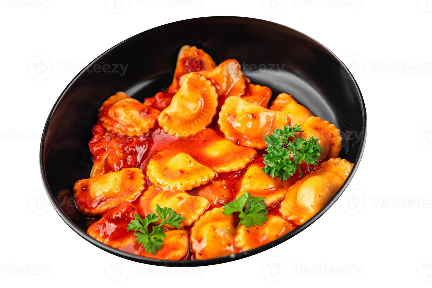 ravioli meat tomato sauce fresh cooking meal food snack on the table copy space food background photo