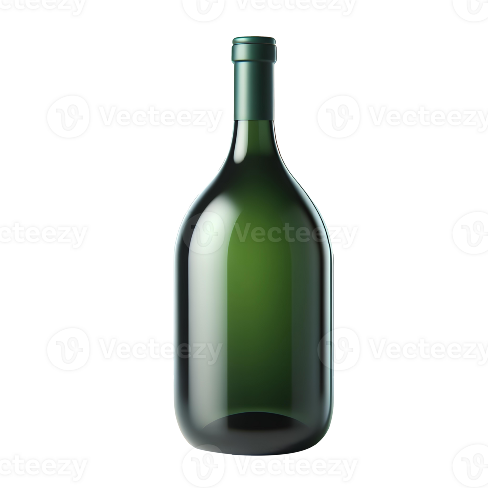 Wine bottle isolated on transparent background png