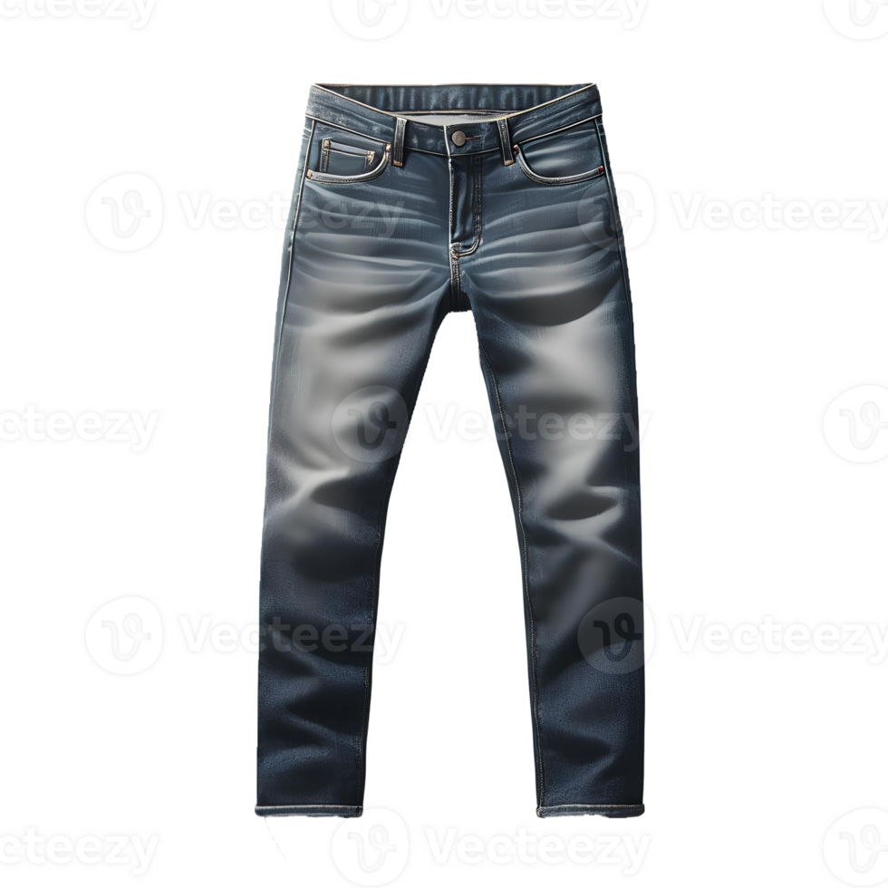 Men's denim jeans isolated on transparent background png