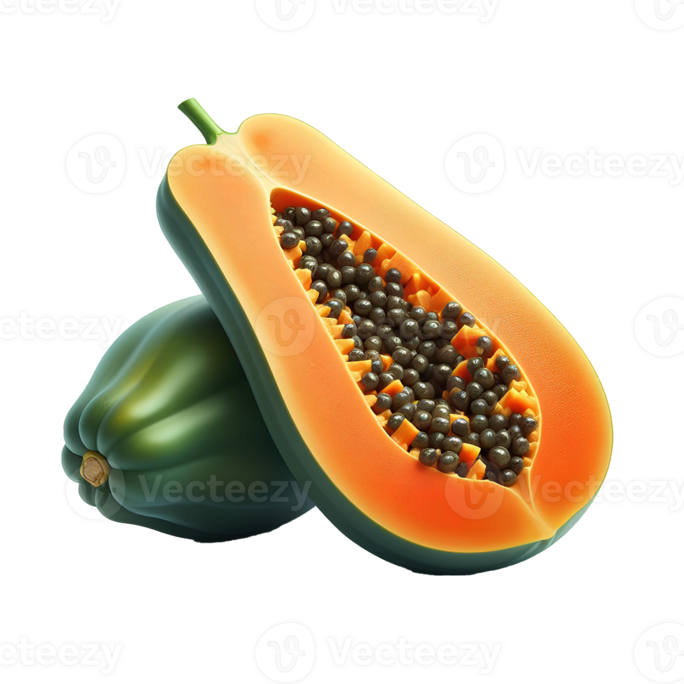 Pawpaw isolated on transparent background png